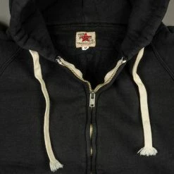 The Strike Gold Loopwheeled Zip Hoodie (Black)