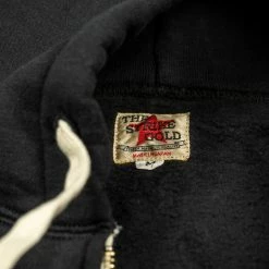 The Strike Gold Loopwheeled Zip Hoodie (Black)
