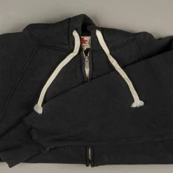The Strike Gold Loopwheeled Zip Hoodie (Black)