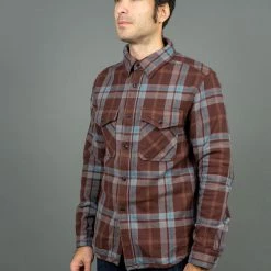 UES Extra Heavy Flannel Shirt Wine