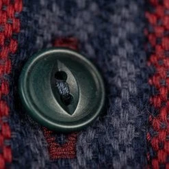 UES Heavy Flannel Shirt Dark Red Check