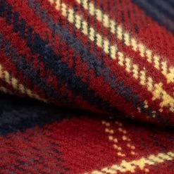 UES Heavy Flannel Shirt Dark Red Check