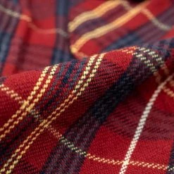 UES Heavy Flannel Shirt Dark Red Check