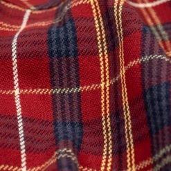 UES Heavy Flannel Shirt Dark Red Check