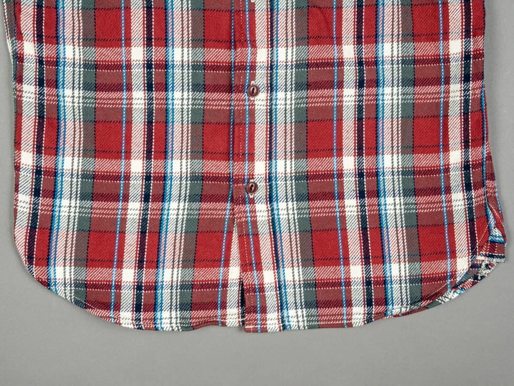 UES Heavy Flannel Shirt Red Small Check 19 UES Heavy Flannel Shirt Red Small Check