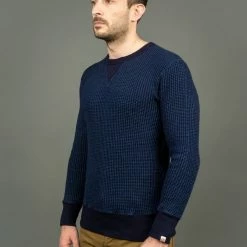 UES Indigo Waffle Sweatshirt