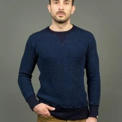 UES Indigo Waffle Sweatshirt