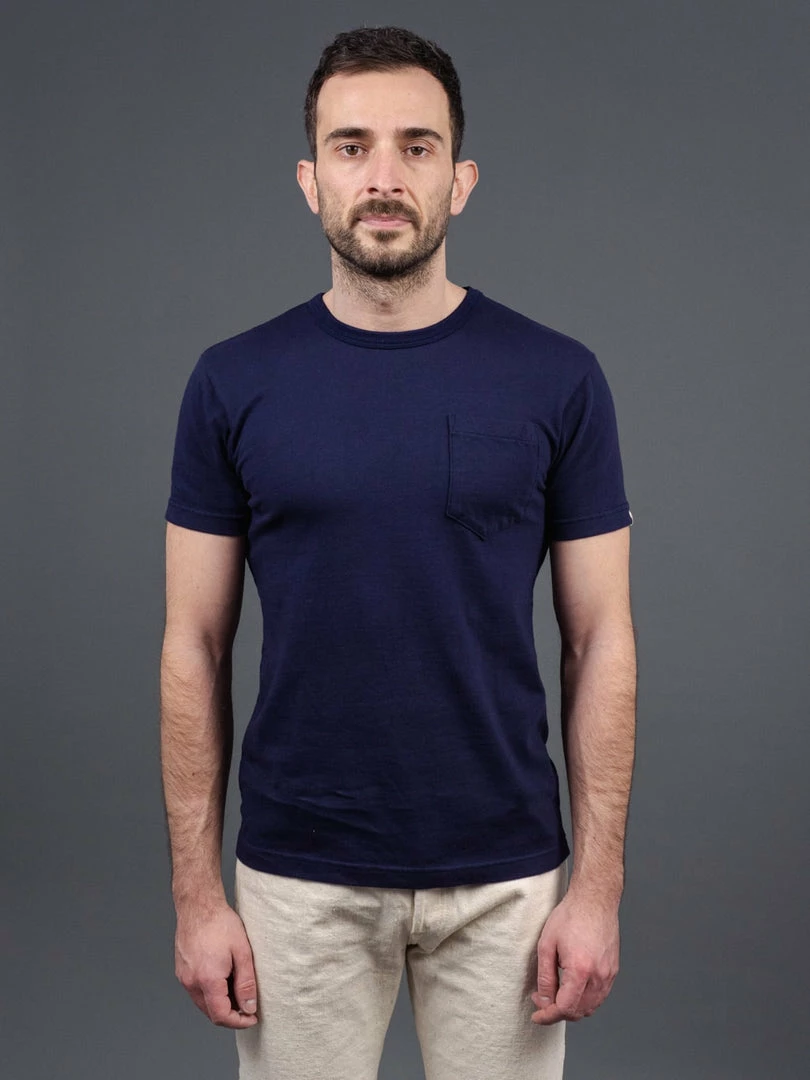 UES Ramayana Crew-Neck Pocket T-Shirt Navy 3 UES Ramayana Crew-Neck Pocket T-Shirt Navy