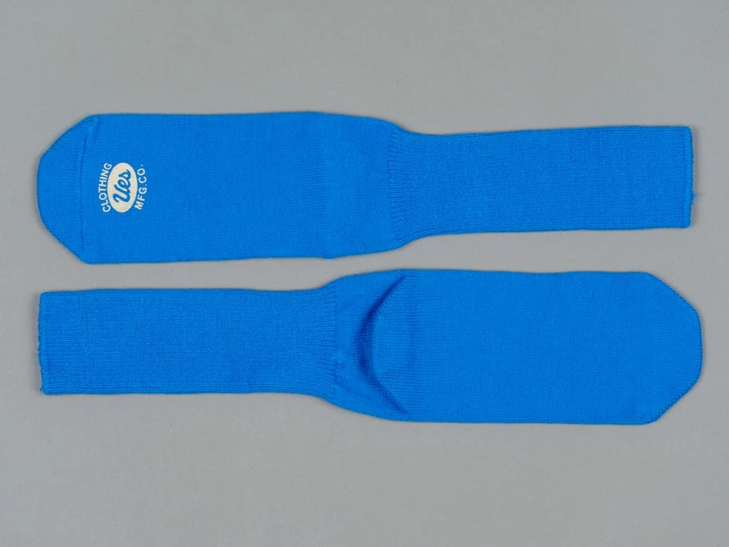 UES Yarn Uneveness Three-Ply Socks Blue 5 UES Yarn Uneveness Three-Ply Socks Blue