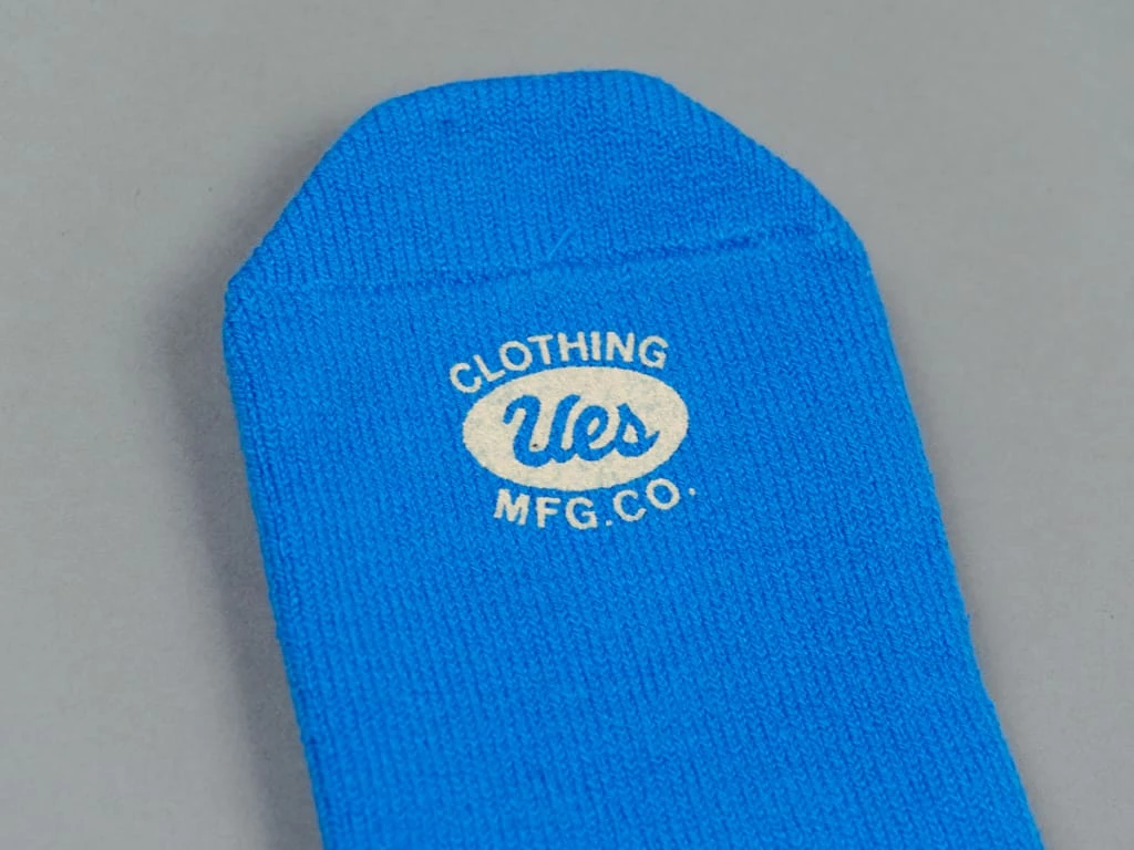 UES Yarn Uneveness Three-Ply Socks Blue 7 UES Yarn Uneveness Three-Ply Socks Blue