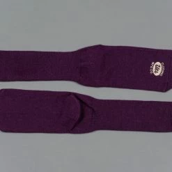 UES Yarn Uneveness Three-Ply Socks Purple