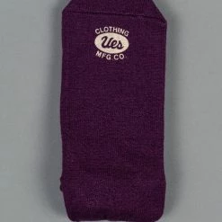 UES Yarn Uneveness Three-Ply Socks Purple