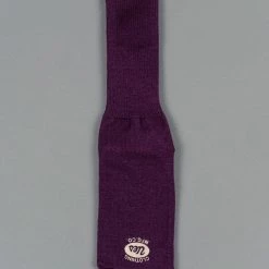 UES Yarn Uneveness Three-Ply Socks Purple