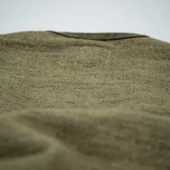 NEW ARRIVALS Loop & Weft Heather Slub Pile Back Hem Ribbed Cardigan Army Olive