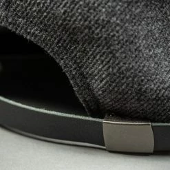 Mighty Shine Serge Short Brim Cap Charcoal Grey