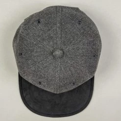 Mighty Shine Serge Short Brim Cap Charcoal Grey