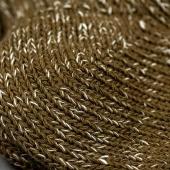 Nishiguchi Kutsushita Hemp Cotton Ribbed Socks Khaki