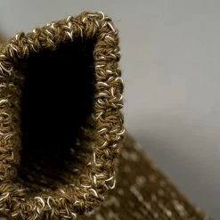 Nishiguchi Kutsushita Hemp Cotton Ribbed Socks Khaki