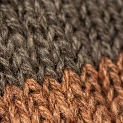 Nishiguchi Kutsushita Wool Cotton Slab Socks Brown