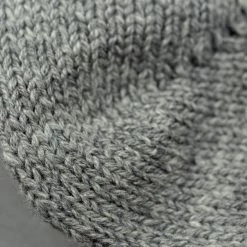 Nishiguchi Kutsushita Wool Cotton Slab Socks Charcoal