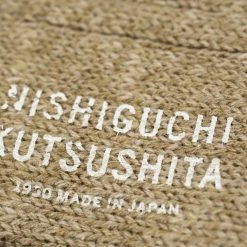 Nishiguchi Kutsushita Wool Cotton Slab Socks Red 23 Nishiguchi Kutsushita Wool Cotton Slab Socks Red
