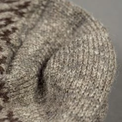 Nishiguchi Kutsushita Wool Jacquard Socks Grey