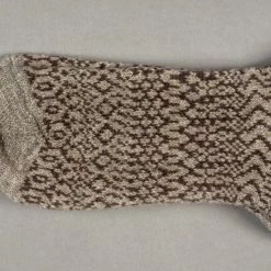 Nishiguchi Kutsushita Wool Jacquard Socks Grey