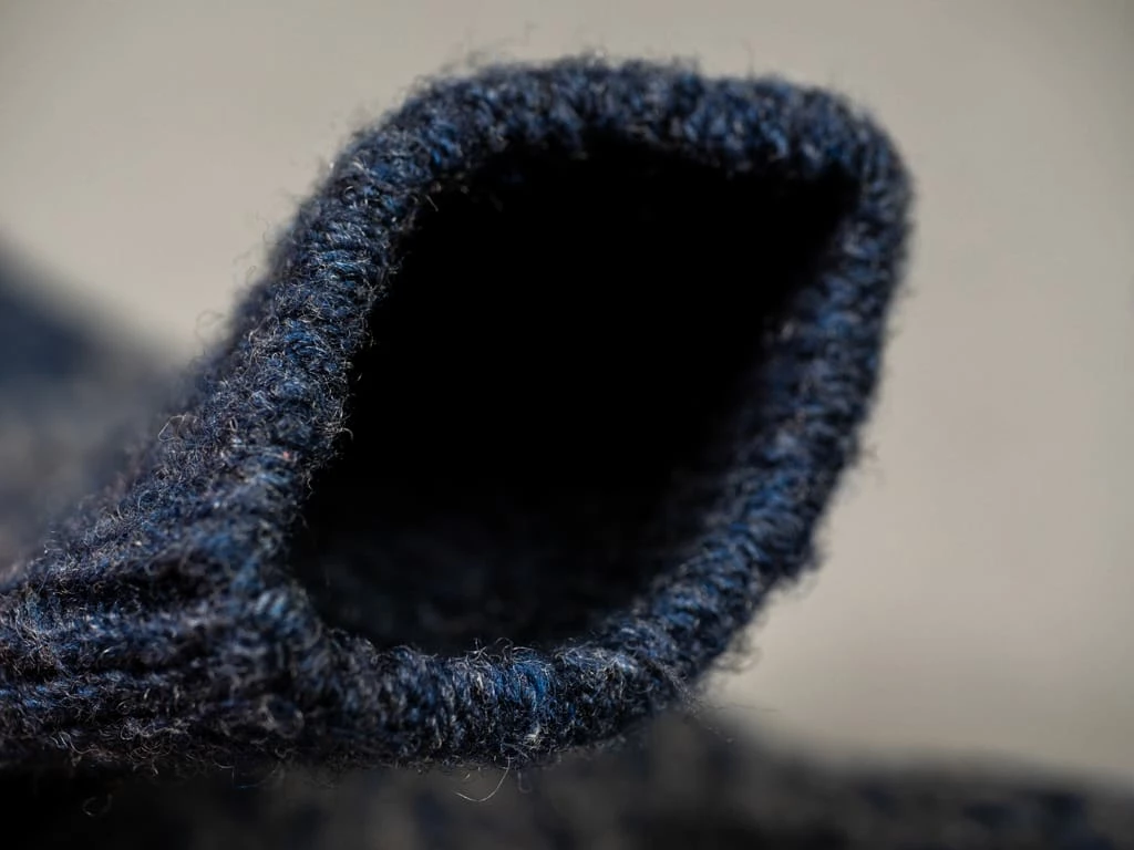 Nishiguchi Kutsushita Wool Jacquard Socks Navy 14 Nishiguchi Kutsushita Wool Jacquard Socks Navy