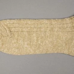 Nishiguchi Kutsushita Wool Cotton Slab Socks Red 24 Nishiguchi Kutsushita Wool Cotton Slab Socks Red