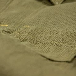 ONI Denim 03100-OLVDR Sashiko Dobby Coverall Jacket Olive Drab