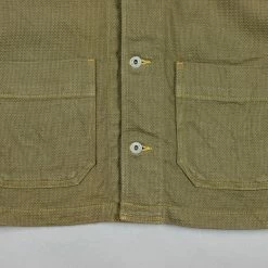 ONI Denim 03100-OLVDR Sashiko Dobby Coverall Jacket Olive Drab