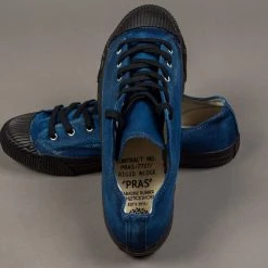 PRAS Sneakers Pras Shellcap Low Indigo Hand Dyed Sneakers 39 PRAS Sneakers Pras Shellcap Low Indigo Hand Dyed Sneakers