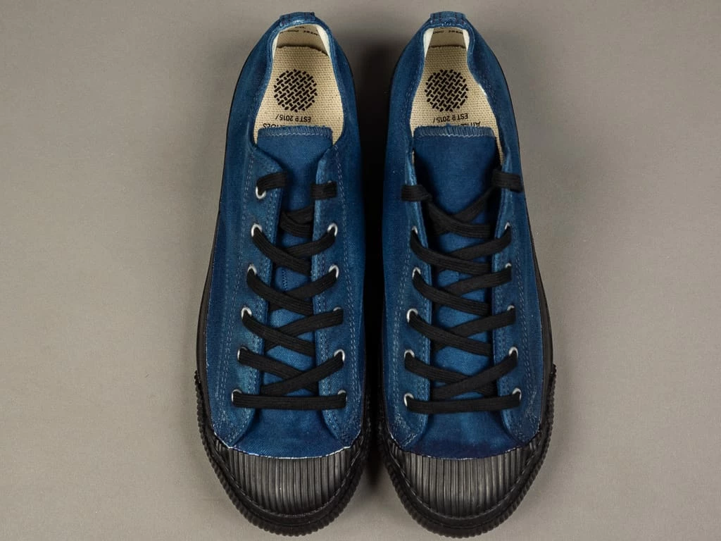 PRAS Sneakers Pras Shellcap Low Indigo Hand Dyed Sneakers 5 PRAS Sneakers Pras Shellcap Low Indigo Hand Dyed Sneakers