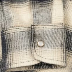 NEW ARRIVALS Rogue Territory BM Shirt Natural Brushed Plaid