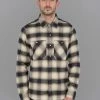 NEW ARRIVALS Rogue Territory BM Shirt Natural Brushed Plaid