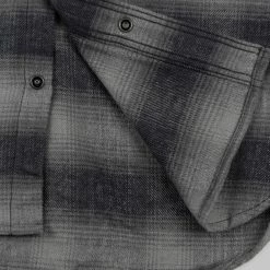 NEW ARRIVALS Rogue Territory BM Shirt Grey Brushed Plaid 28 NEW ARRIVALS Rogue Territory BM Shirt Grey Brushed Plaid