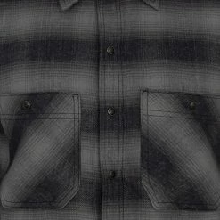 NEW ARRIVALS Rogue Territory BM Shirt Grey Brushed Plaid 24 NEW ARRIVALS Rogue Territory BM Shirt Grey Brushed Plaid