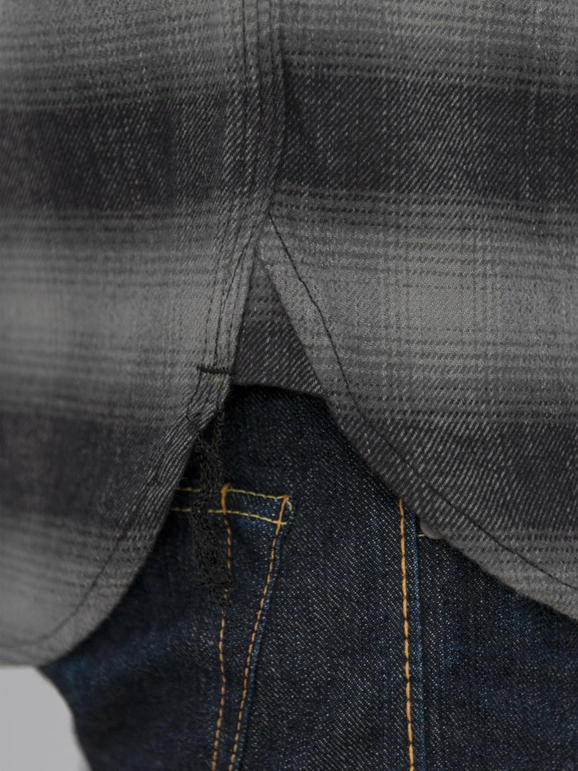 NEW ARRIVALS Rogue Territory BM Shirt Grey Brushed Plaid 7 NEW ARRIVALS Rogue Territory BM Shirt Grey Brushed Plaid