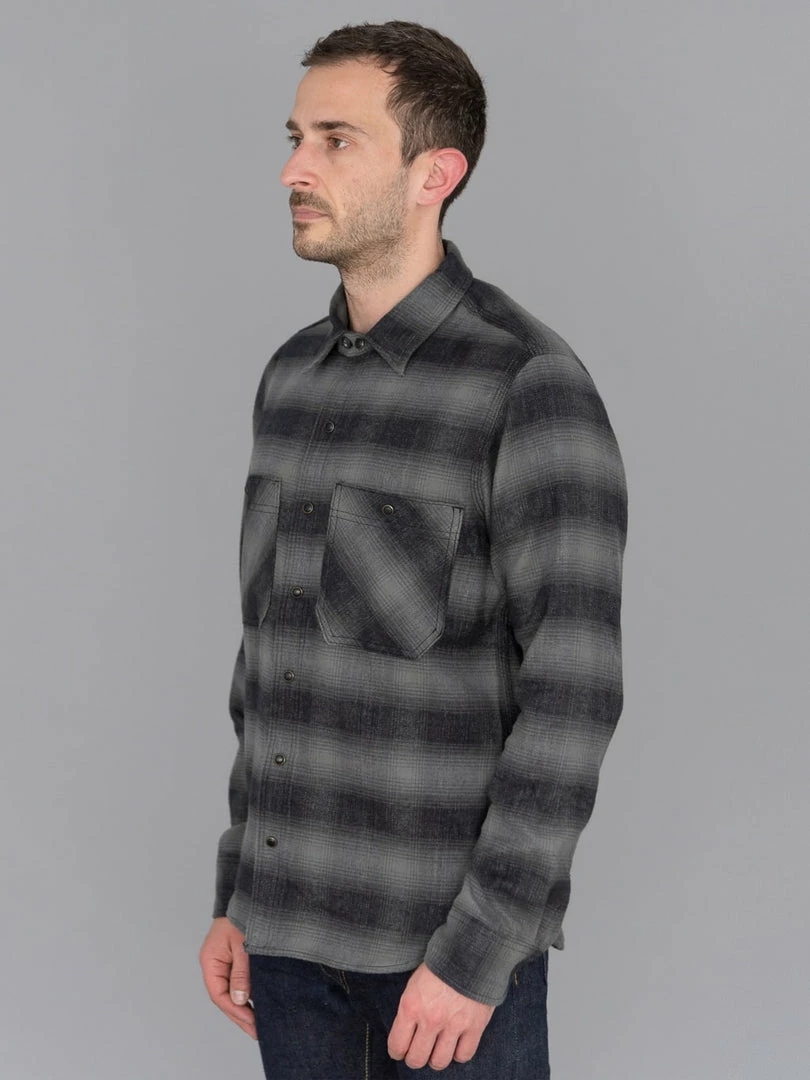 NEW ARRIVALS Rogue Territory BM Shirt Grey Brushed Plaid 5 NEW ARRIVALS Rogue Territory BM Shirt Grey Brushed Plaid