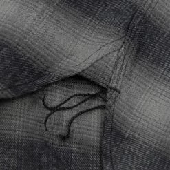 NEW ARRIVALS Rogue Territory BM Shirt Grey Brushed Plaid 31 NEW ARRIVALS Rogue Territory BM Shirt Grey Brushed Plaid