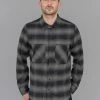 NEW ARRIVALS Rogue Territory BM Shirt Grey Brushed Plaid 1 NEW ARRIVALS Rogue Territory BM Shirt Grey Brushed Plaid