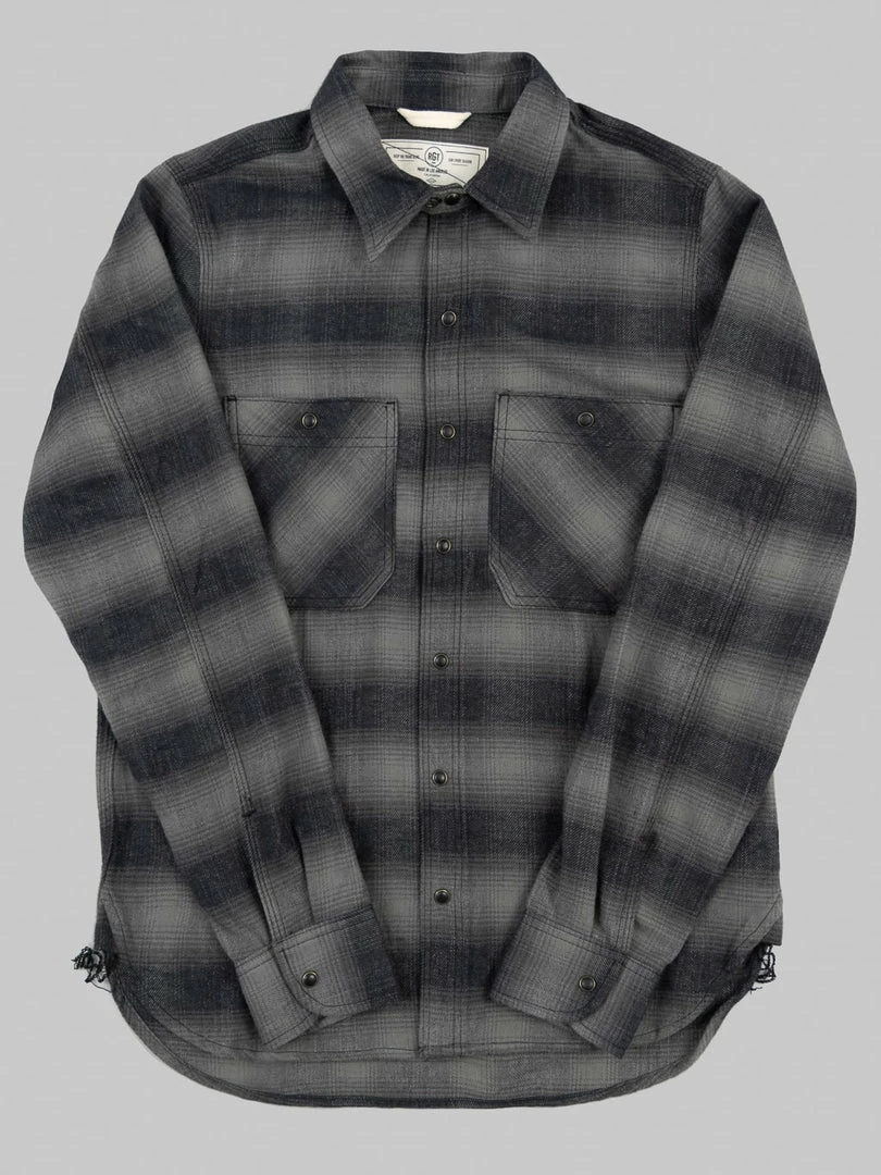 NEW ARRIVALS Rogue Territory BM Shirt Grey Brushed Plaid 12 NEW ARRIVALS Rogue Territory BM Shirt Grey Brushed Plaid