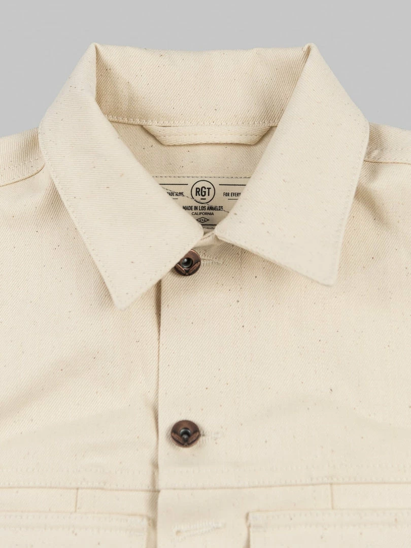 NEW ARRIVALS Rogue Territory 14oz Cruiser Jacket Ecru Selvedge 10 NEW ARRIVALS Rogue Territory 14oz Cruiser Jacket Ecru Selvedge