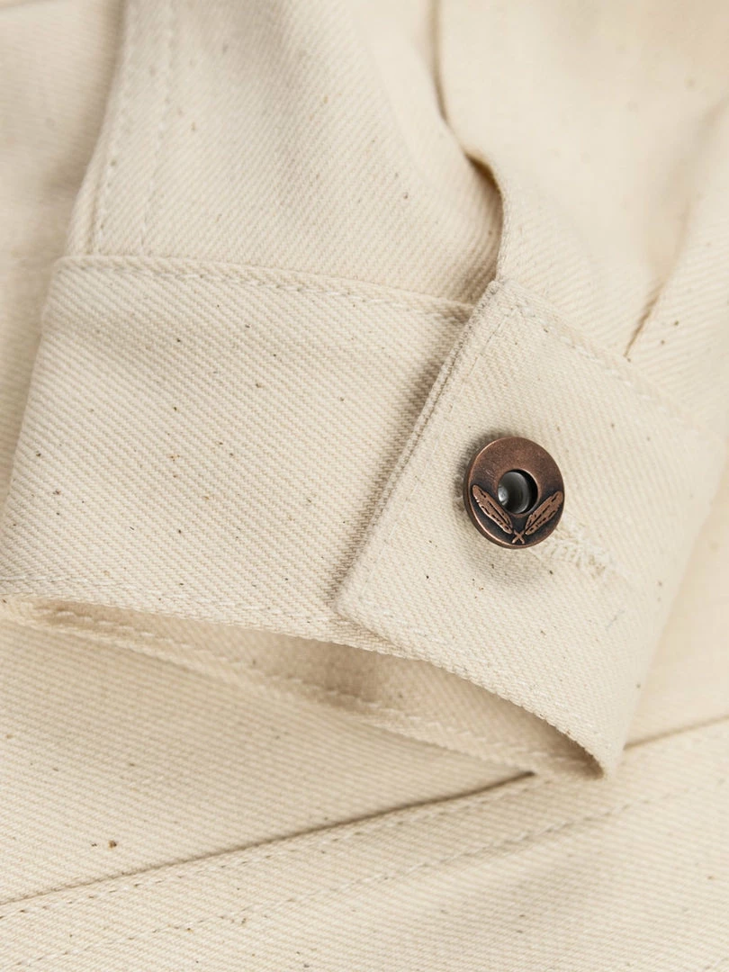 NEW ARRIVALS Rogue Territory 14oz Cruiser Jacket Ecru Selvedge 14 NEW ARRIVALS Rogue Territory 14oz Cruiser Jacket Ecru Selvedge