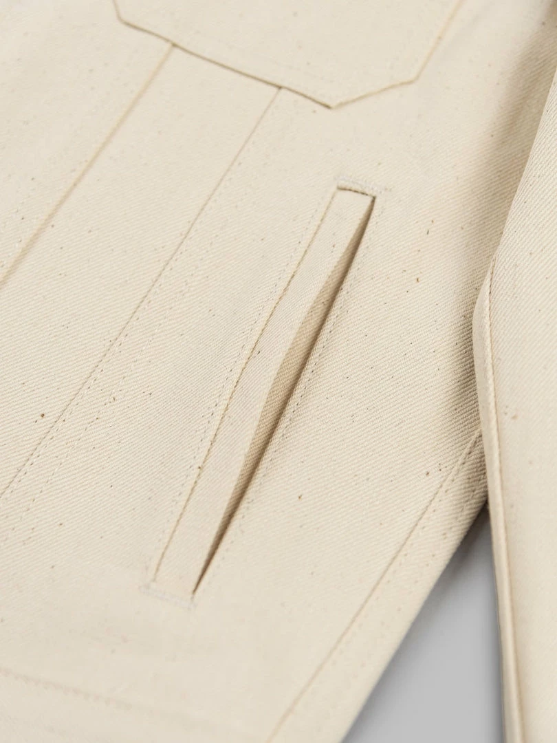 NEW ARRIVALS Rogue Territory 14oz Cruiser Jacket Ecru Selvedge 18 NEW ARRIVALS Rogue Territory 14oz Cruiser Jacket Ecru Selvedge