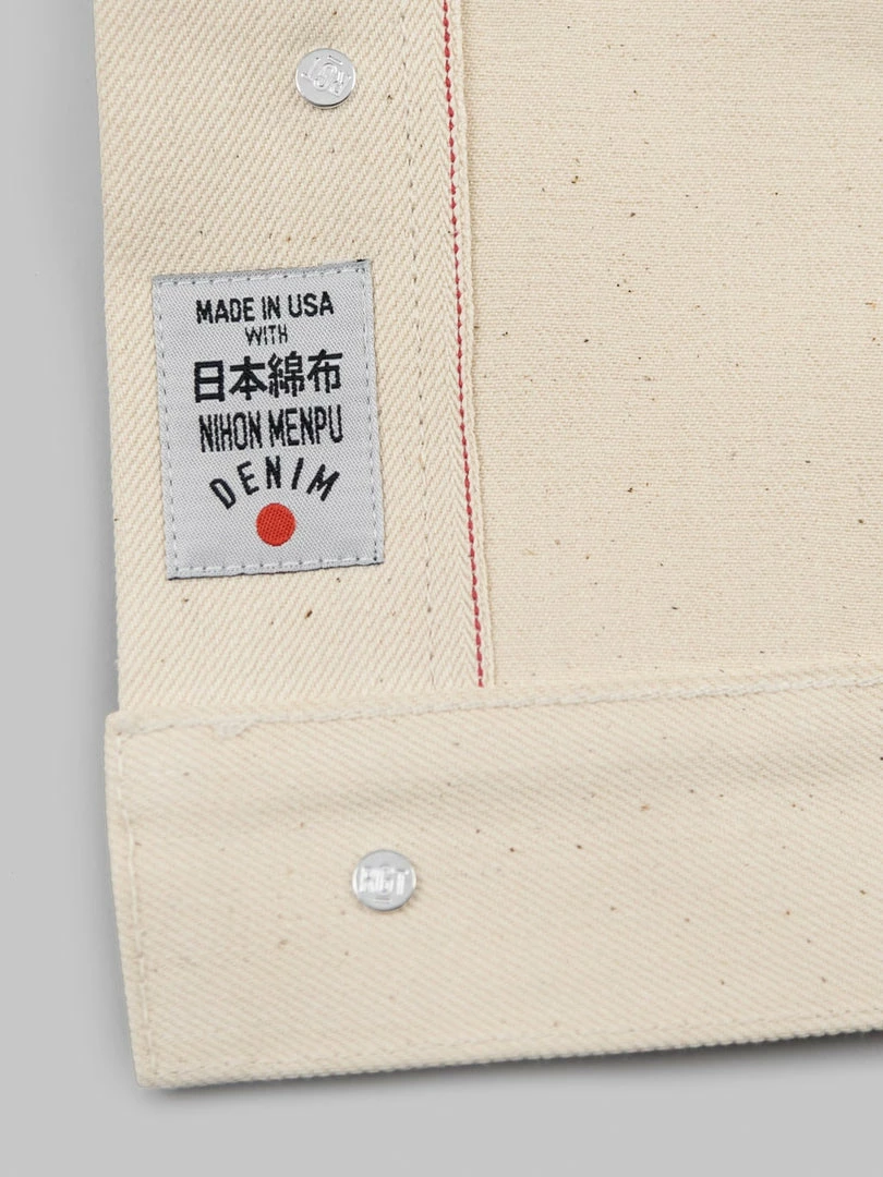 NEW ARRIVALS Rogue Territory 14oz Cruiser Jacket Ecru Selvedge 20 NEW ARRIVALS Rogue Territory 14oz Cruiser Jacket Ecru Selvedge