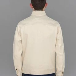 NEW ARRIVALS Rogue Territory 14oz Cruiser Jacket Ecru Selvedge