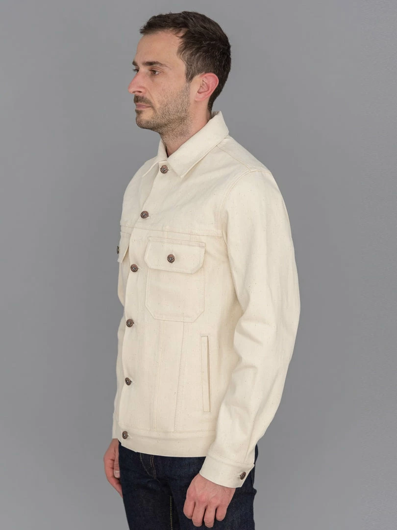 NEW ARRIVALS Rogue Territory 14oz Cruiser Jacket Ecru Selvedge 5 NEW ARRIVALS Rogue Territory 14oz Cruiser Jacket Ecru Selvedge