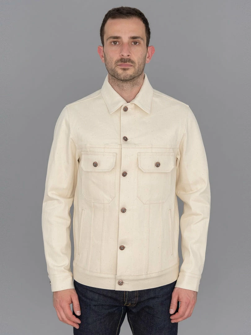 NEW ARRIVALS Rogue Territory 14oz Cruiser Jacket Ecru Selvedge 6 NEW ARRIVALS Rogue Territory 14oz Cruiser Jacket Ecru Selvedge