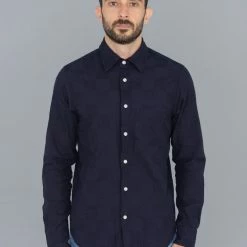 Rogue Territory Maker Jumper Shirt Navy Checkered